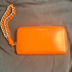 Rag and bone orange wallet